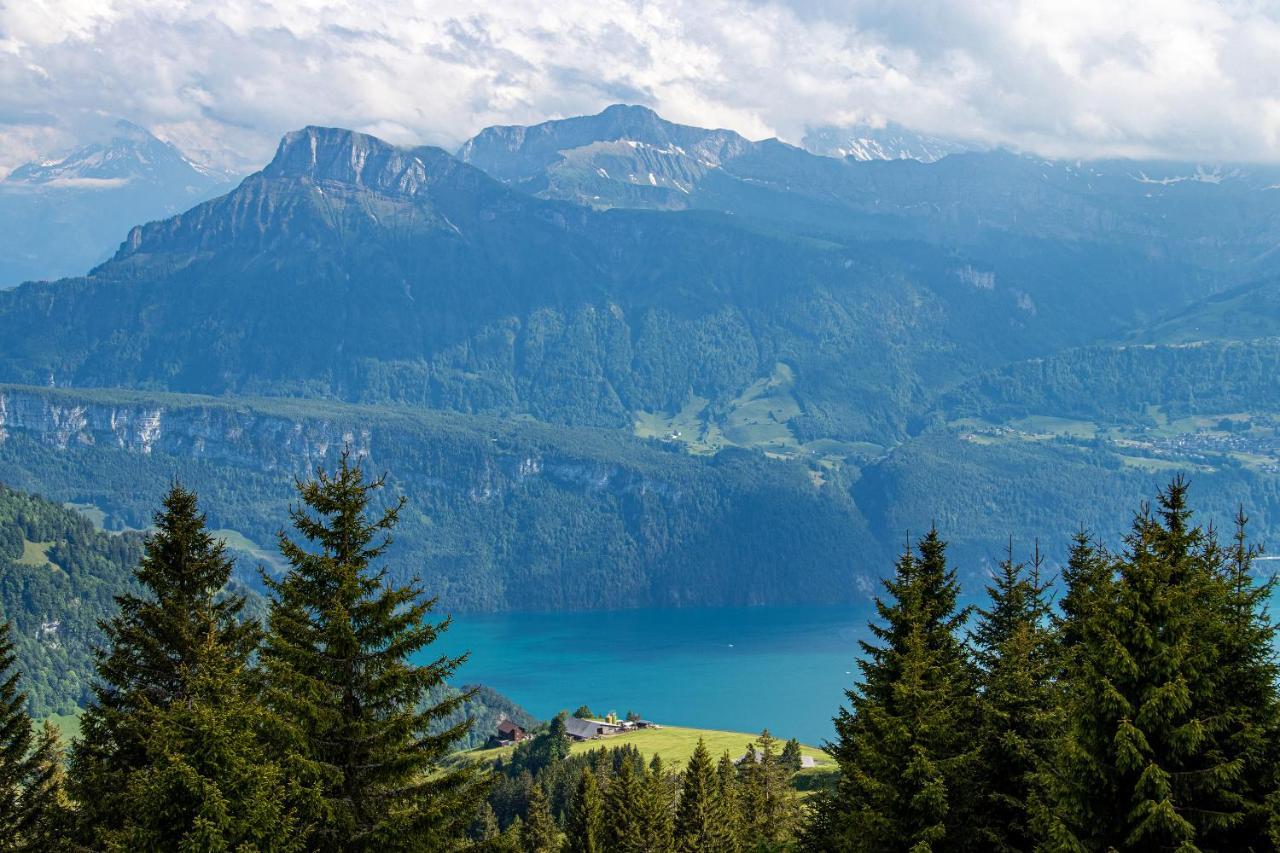 Rigi-Burggeist Alpine Guesthouse Gersau Exteriör bild